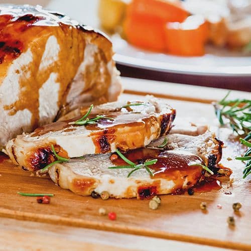 Roasted Pork With Cranberry Sauce Image