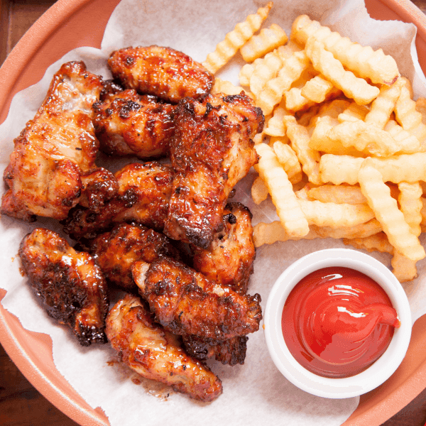 Singaporean Style BBQ Chicken with Fries Image